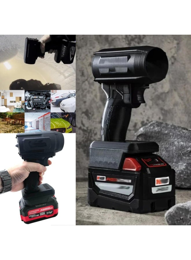 YD Cordless Turbo Jet Blower Super Power Air Duster with Stepless Speed for Car Drying, Black - Image 4