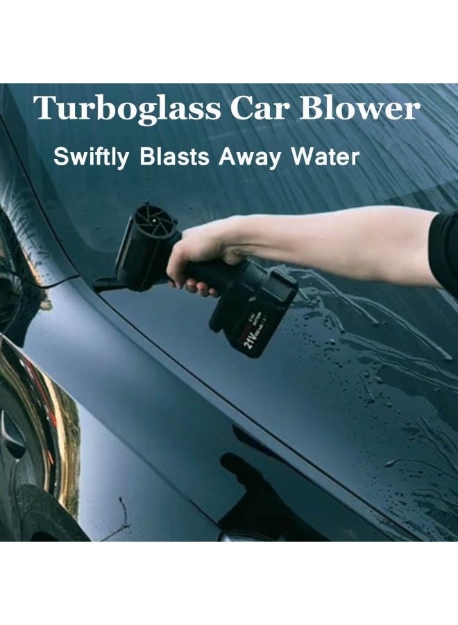 YD Cordless Turbo Jet Blower Super Power Air Duster with Stepless Speed for Car Drying, Black - Image 5