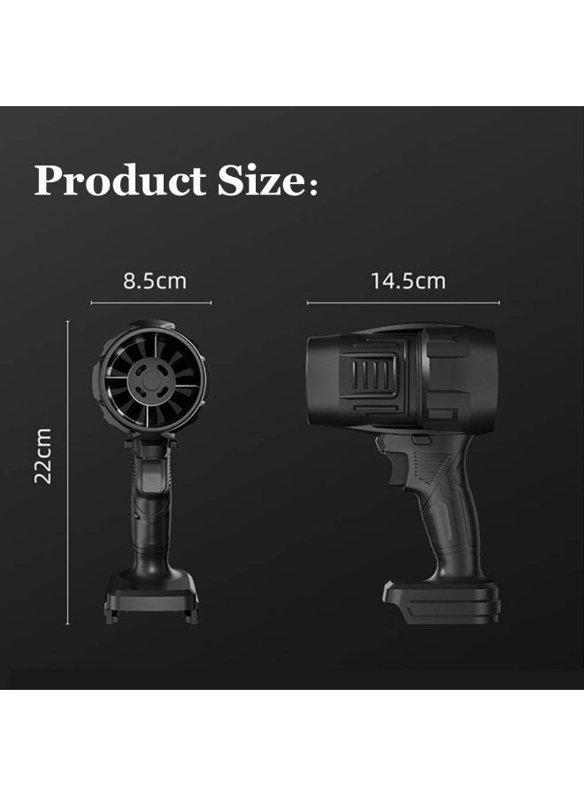 YD Cordless Turbo Jet Blower Super Power Air Duster with Stepless Speed for Car Drying, Black - Image 2