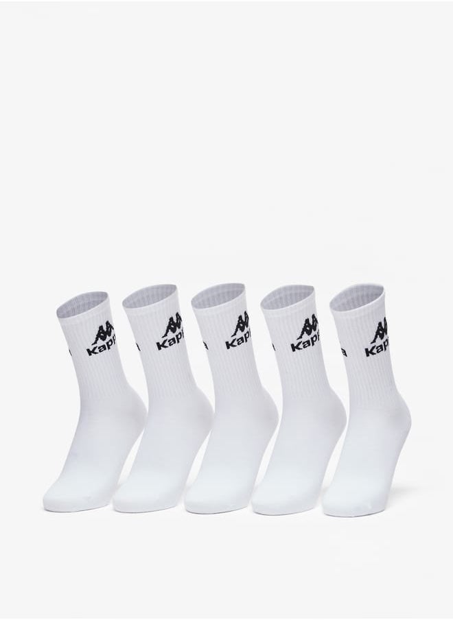 Kappa Women's Logo Print Ankle Length Socks - Set of 5  - Image 1