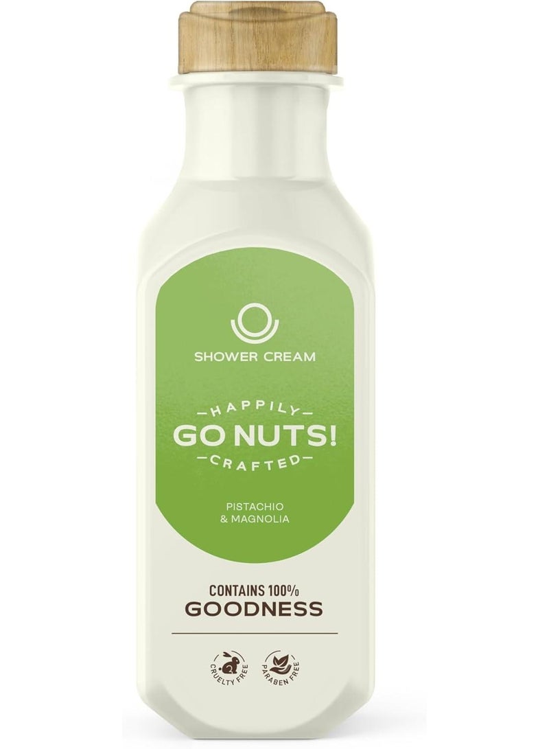 NUTSHELL Pistachio & Magnolia Shower Cream 485ml  - Image 3