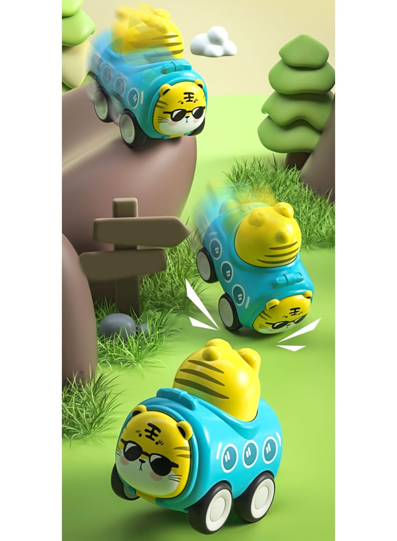 3PCS Press & Go Animal Cars Set | Cute Animal Inertia Sliding Toys | For Boys & Girls | Battery-Free Press Mechanism | Long-Distance Gliding | Soft Rubber Wheels Anti-Slip & Durable | ABS Shockproof Material | Ergonomic Size for Small Hands | Parent-Child Interactive Toy | Perfect Gift - Image 2