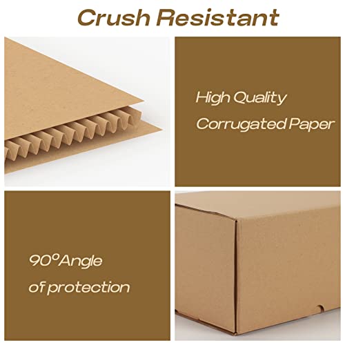 RLAVBL 10x7x5 Shipping Boxes, Brown Corrugated Mailing Cardboard Box for Packing Small Business, 20 Pack - Image 3