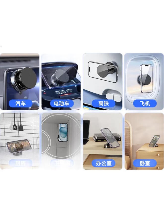Kovol Vacuum Strong Magnetic Phone Holder Car Mount Tablet Bedside Desktop Floor Live Broadcast Lazy Multi-Function Suction Cup Car Special Navigation Folding Support Stand - Image 1
