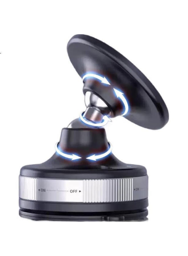 Kovol Vacuum Strong Magnetic Phone Holder Car Mount Tablet Bedside Desktop Floor Live Broadcast Lazy Multi-Function Suction Cup Car Special Navigation Folding Support Stand - Image 2