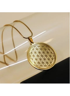 Ada Lazer Ada Laser Flower of Life Necklace - Gold Color 