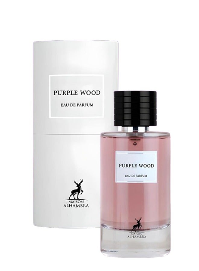 MAISON ALHAMBRA 3 Pieces Purple Wood Perfume For Women 100ml EDP - Image 2