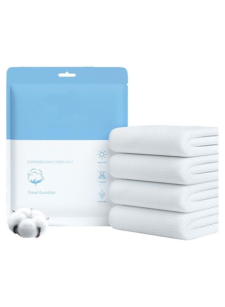 Disposable bath towel (140*70) + towel (60*30) set travel essentials pure cotton thickened compressed towel bath towel suitable for travel, hotels, beauty salons (10 packs) - Image 4