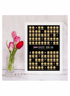 Excefore 100 Dates Scratch off Poster for Couples Bucket List, Surprise Gifts for Girlfriend Married Couples Engagement Wedding Gift (16.5" x 23.4")  - Image 4