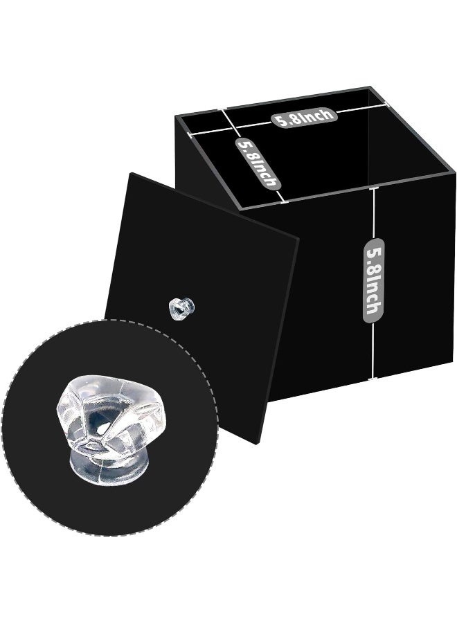 TPGP Acrylic Shower Steamers Holder, Shower Tablets Container Box, Bathroom Dispenser for Bath Bombs, Black  - Image 3