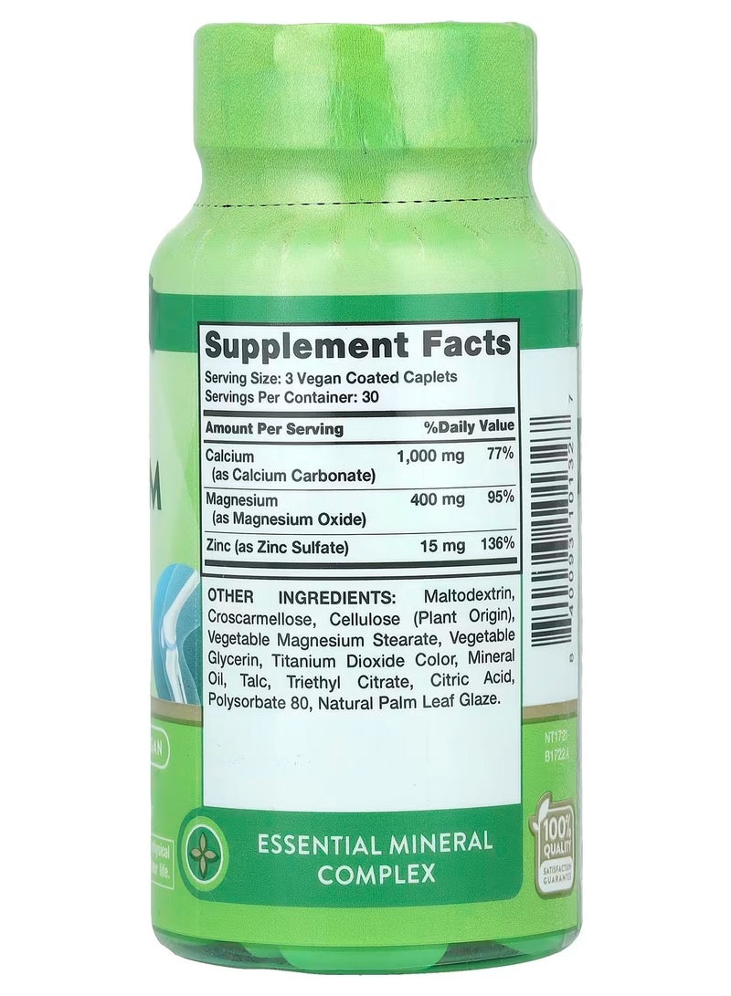 Nature's Truth Calcium Magnesium Zinc, 90 Coated Caplets  - Image 2