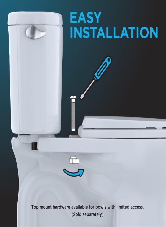 Toto SS114#01 SS114 01 SoftClose Elongated Toilet Seat Cover, Cotton White - Image 3