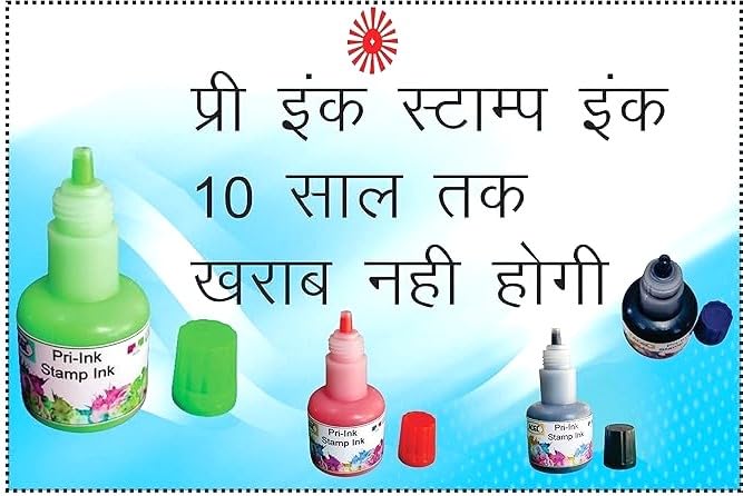 ACGL Stamp Ink Refill for Pre-Ink Stamps (30 ML, 1 PCS) (Blue) - Image 1