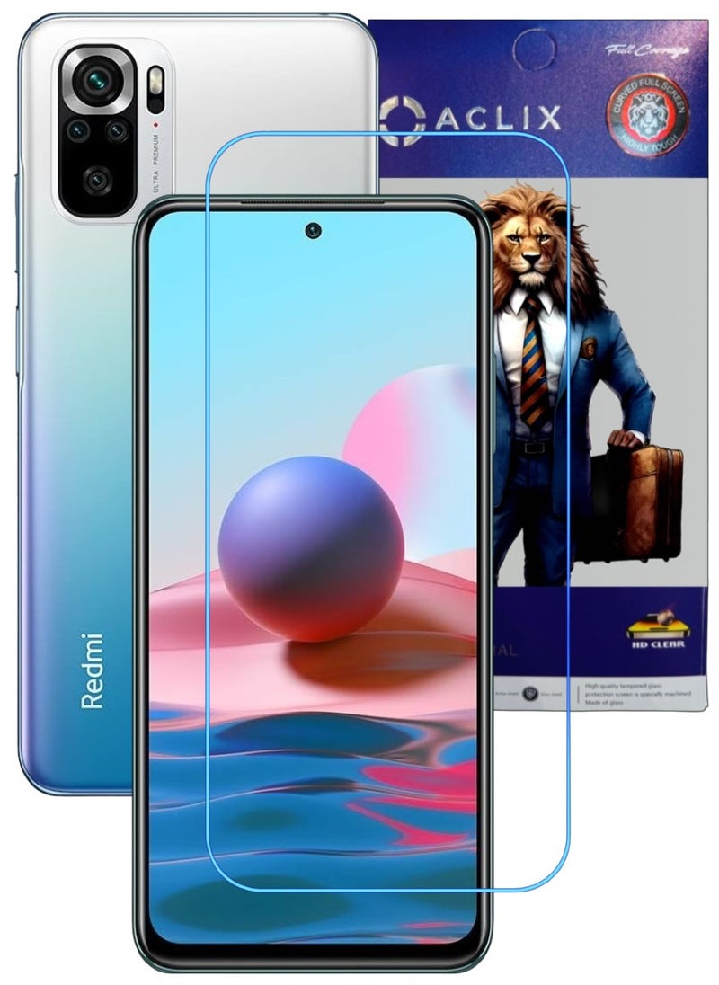 ACLIX Antistatic ESD Dustproof Premium Quality High Definition Clear Tempered Glass Screen Protector Designed For Xiaomi Redmi Note 10 - Image 1