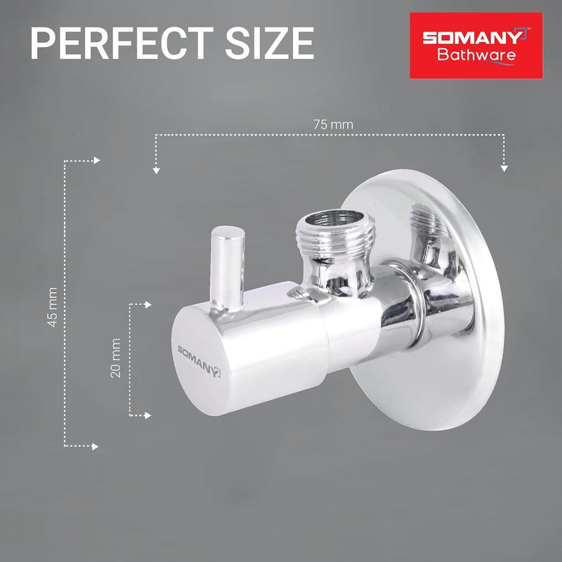 Somany Bathware Neo Angle Valve Without Flange for Bathroom - Image 4