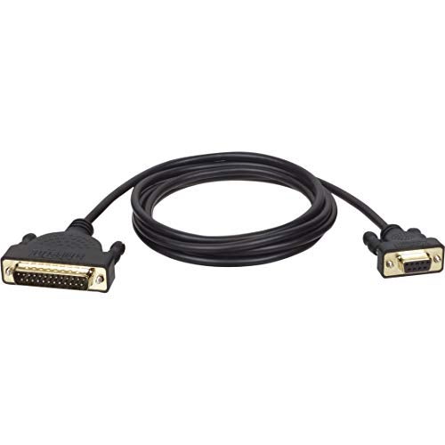 Tripp Lite AT Serial Modem Gold Cable (DB25 to DB9 M/F) 6-ft.(P404-006) - Image 1