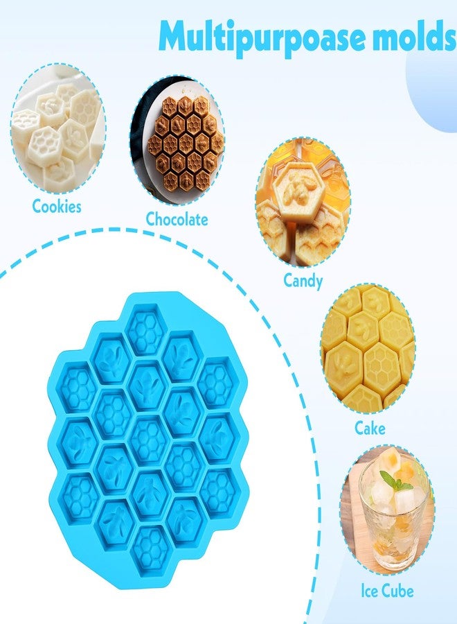 LLOUSSAK Versatile Honey Comb Silicone Mold, 19 Cavity Bee Silicone Mold for Baking, Reusable Non-Stick Gummy Molds for Candy, Chocolate, Jelly, Ice Cube - Image 5