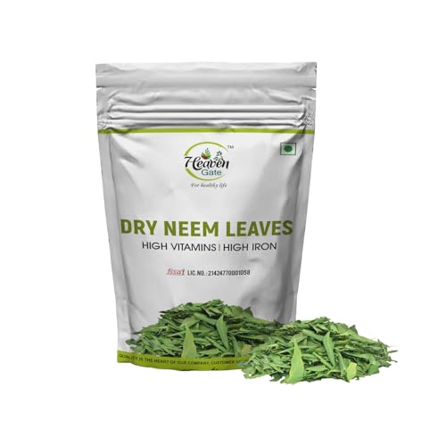 Heaven Gate Dry Neem Leaves – and Versatile Herb for Wellness, Perfect for Herbal Teas, DIY Remedies, Skin Care, and Traditional Ayurvedic Practices, Packed for Long-Lasting Freshness (250 GM) - Image 1