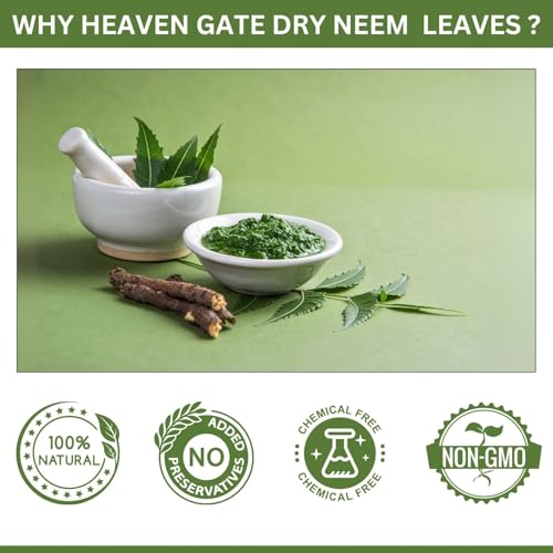 Heaven Gate Dry Neem Leaves – and Versatile Herb for Wellness, Perfect for Herbal Teas, DIY Remedies, Skin Care, and Traditional Ayurvedic Practices, Packed for Long-Lasting Freshness (250 GM) - Image 5