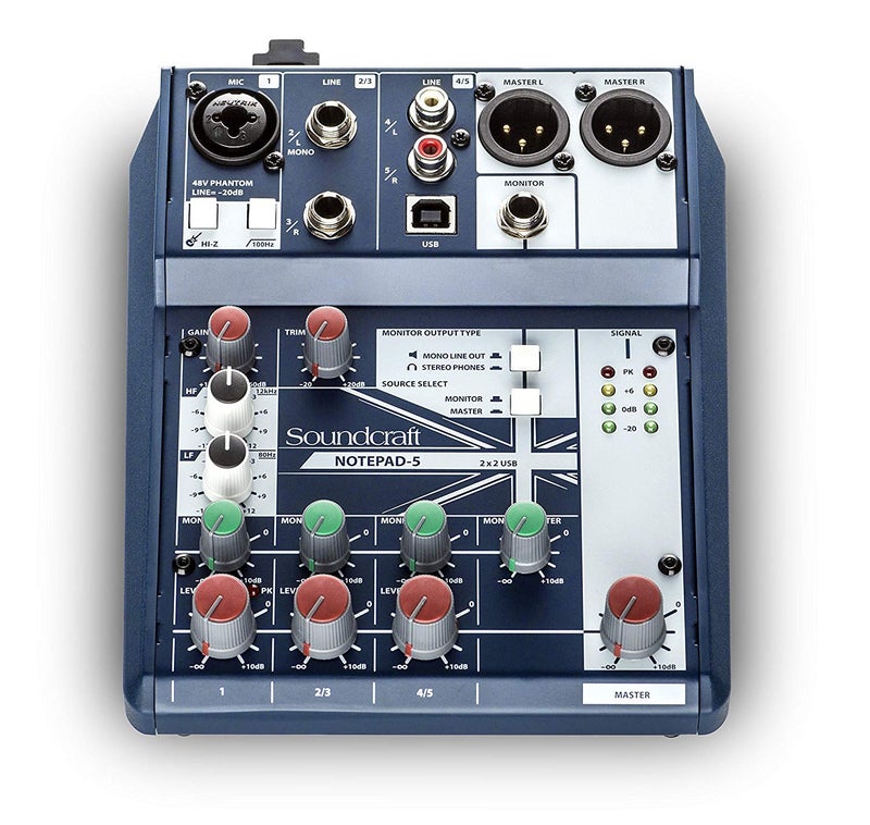 Soundcraft Notepad 5 Small-Format Analog Mixing Console with USB I/O - Image 2