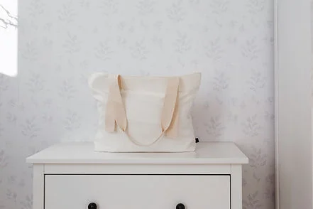 Ooh Noo  Linen Tote Bag - White, Ooh Noo  | Best Price UAE