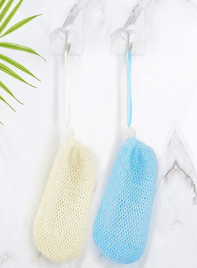 Linkidea 6 Pack Exfoliating Mesh Soap Bag Saver Set, Wholesale Nylon Bar Pouch with Drawstring, Body Scrubber Pocket Holder for Bath Shower - Image 4