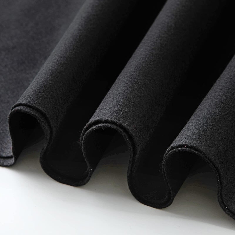 HaoFeijh Black Felt Fabric 72 * 36 Inch Wide 1.6mm,Fabric Sheets Soft Woven Acrylic Craft Fabric for DIY Craftwork Sewing Patchwork,Craft Felt - Image 1