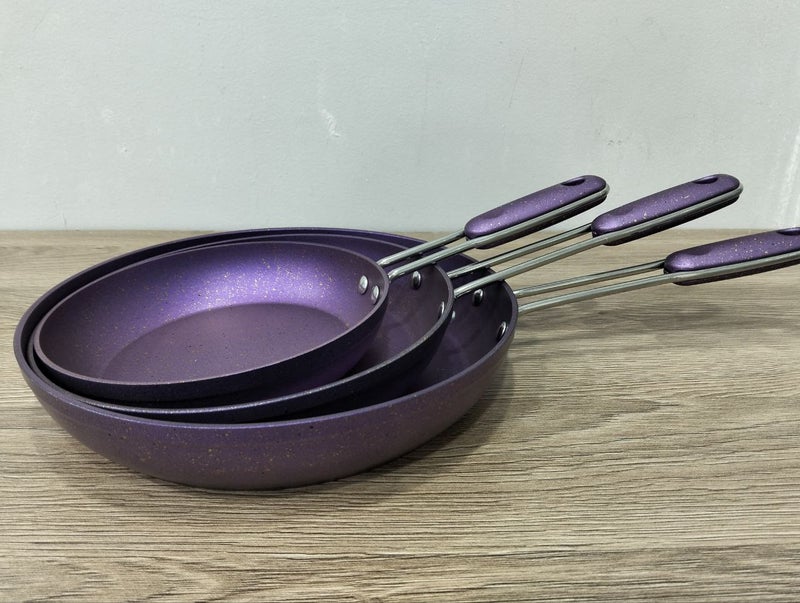 Turkish Granite 3-Piece Frying Pan Set - Sizes 18cm, 22cm, 26cm - Image 3