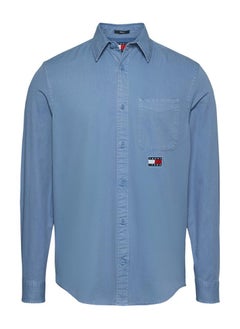 TOMMY JEANS Regular Fit Washed Twill Long Sleeve Shirt  - Image 5
