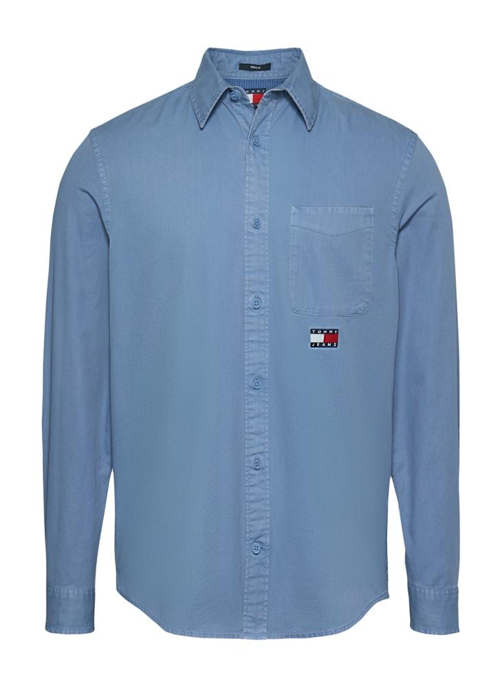 TOMMY JEANS Regular Fit Washed Twill Long Sleeve Shirt  - Image 5
