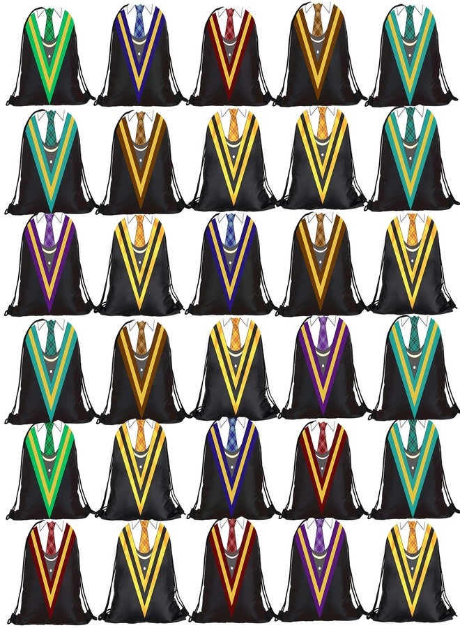 Lothee 30 Pieces Magical Wizard Party Drawstring Backpack Bags for Kids Birthday Goodies Favors Children Birthday Party Supplies Dress up Novelty Decoration(Stylish Style) - Image 1