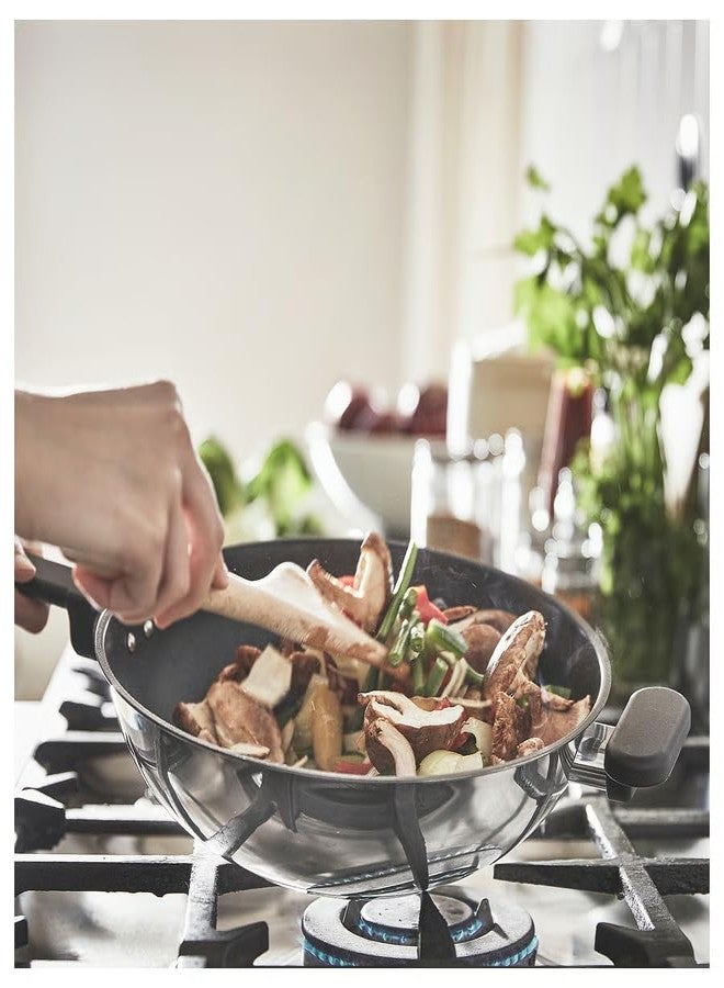 STORK MIDDAGSMAT, Compatible with All Hobs Including Induction (Wok, Non-Stick Coating/Stainless Steel, 28 cm) - Image 4