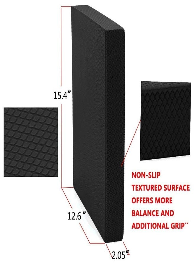 RAXIMEL Balance Pad Foam Cushion - Exercise & Yoga Trainer for Physical Therapy, Stability Workout, Strength Training, Knee & Ankle Rehabilitation, Non-Slip Fitness Mat & Chair Cushion for Adults, Kids & Travel (48 x 38 cm, Pack of 1) - Image 3