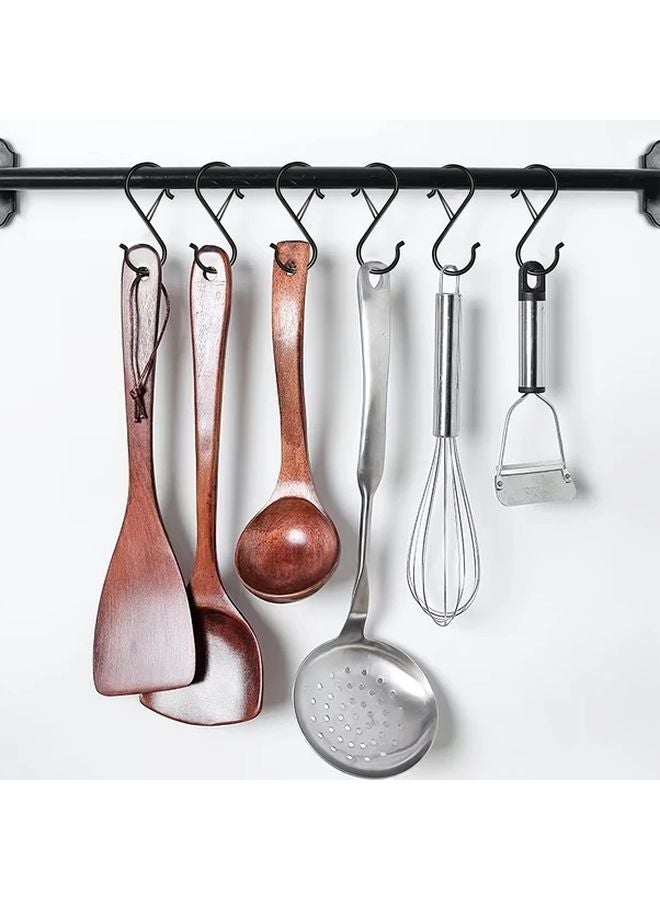 30 Pcs S Shaped Hooks With Safety Buckle Heavy Duty Metal For Kitchen Pots Plants - Image 5