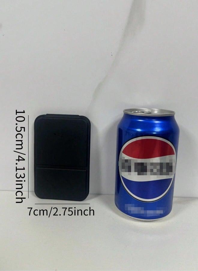 Pocket Mirror, Portable Folding Compact Makeup Mirror for Quick Touch-ups on the Go (Black) - Image 5