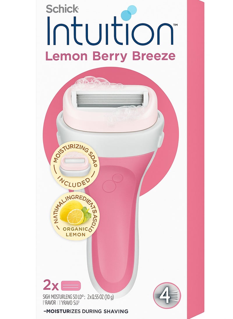 schick Intuition Lemon Berry Breeze Razor - Image 1