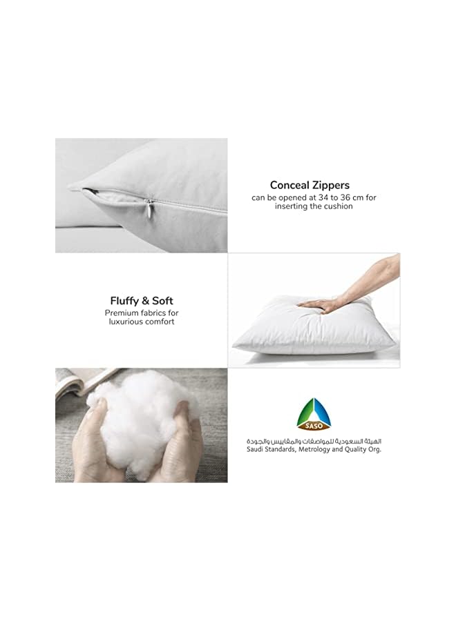 Zaboon Donetella Cushion Cover 45X45 Cm 18X18 Inch Throw Pillowcase With Beautiful Embroidered Golden Striped Cushion Case Suitable For Sofa Bed Living Room And Couch Without Filler Design 16 - Image 4