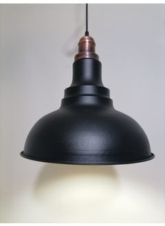 Riolight Retro Black Inside White Single Metal Pendant Diameter: 34CM 