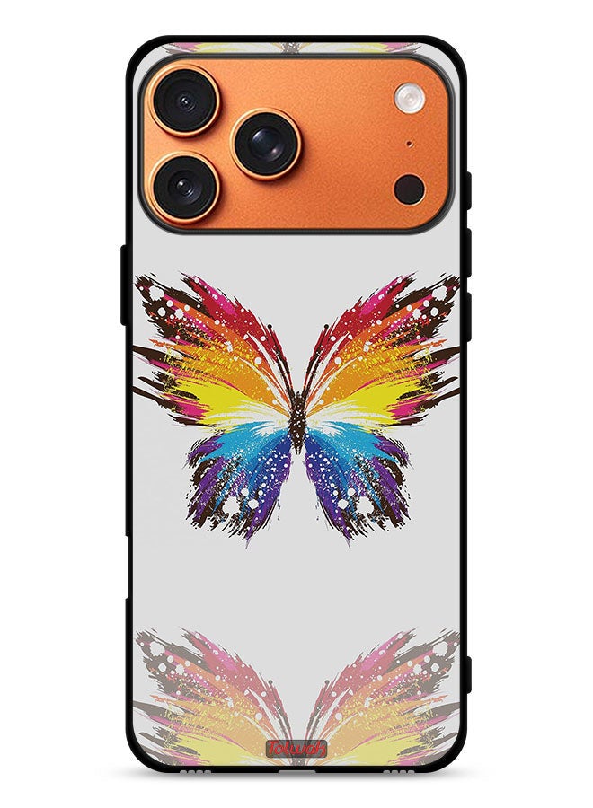 Tolwak Apple iPhone 17 Pro Max Protective Case Cover Digital Art Simple Background Minimalism Butterfly - Image 1
