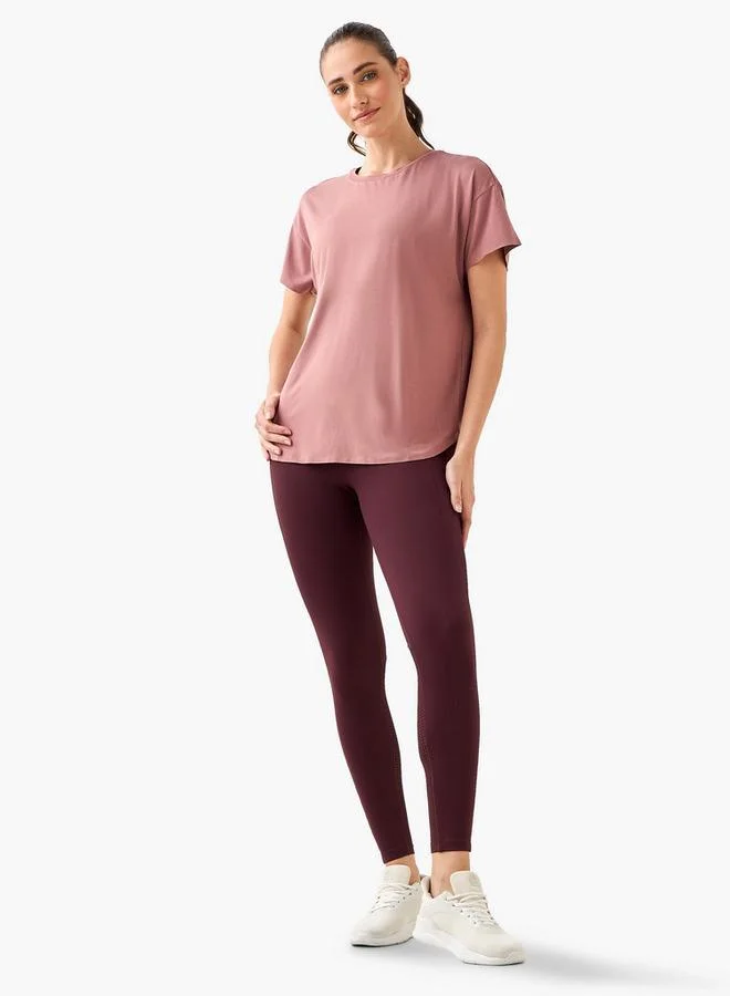 Splash Active Pink Women 2-Way Stretch T-shirt for Women | Best Price UAE