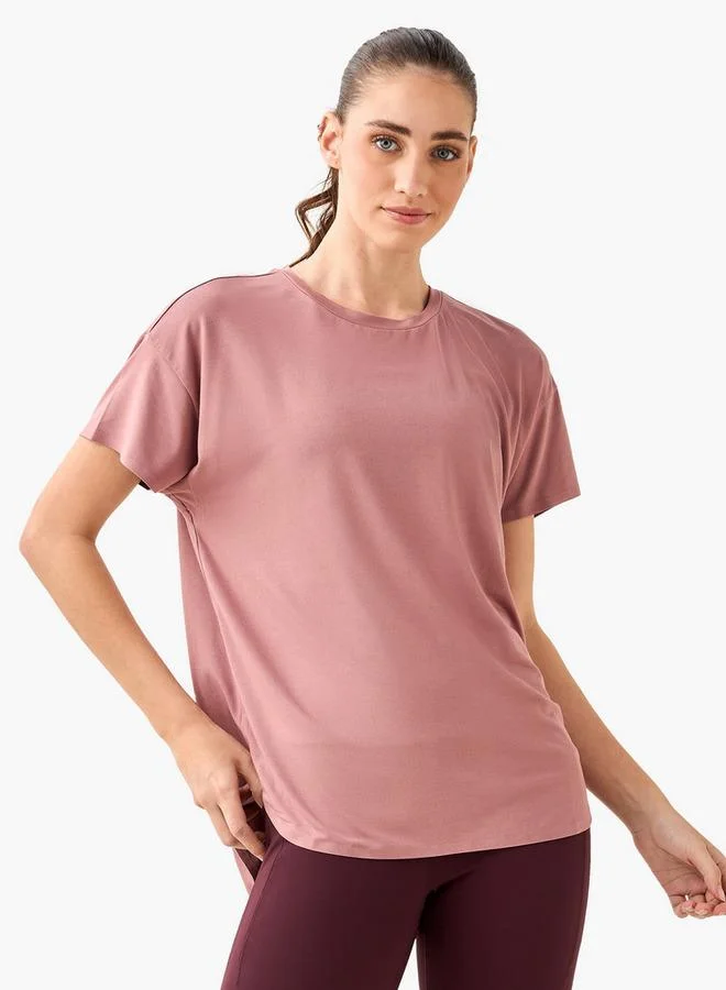 Splash Active Pink Women 2-Way Stretch T-shirt for Women | Best Price UAE