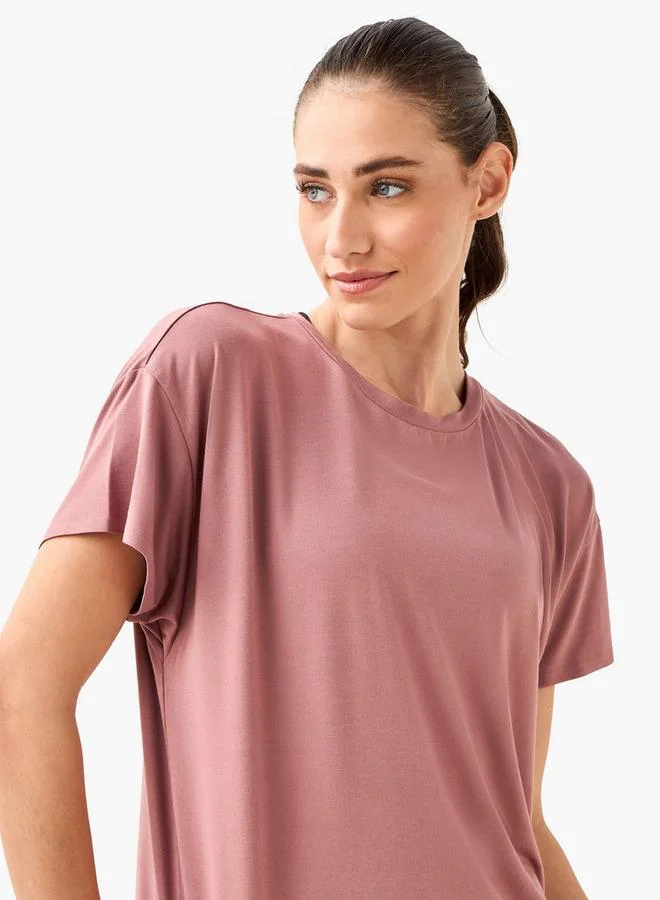 Splash Active Pink Women 2-Way Stretch T-shirt for Women | Best Price UAE
