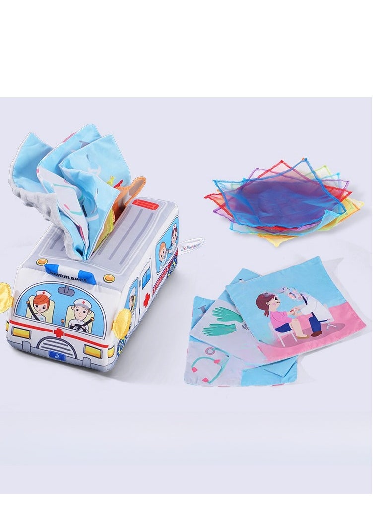 Jollybaby - Tissue Box Drawing Fun - Finger Grip Training - Baby Paper Drawing Toy Early Education Puzzle - Image 1