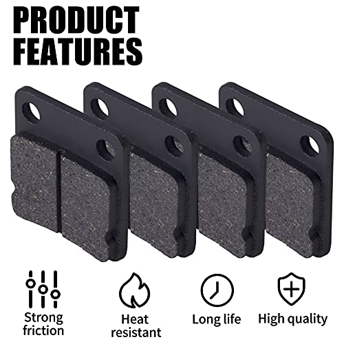 MWMNUN Rear Disc Brake Shoes Pads, ATV Go Kart Disc Brake Pad shoes Compatible with ATV Quad Dirt Pit Bike Go Kart Dune Buggy 50cc (2 Pack) - Image 5