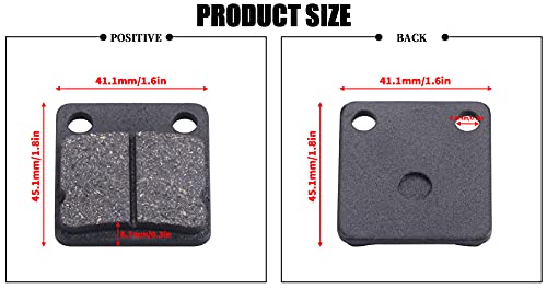 MWMNUN Rear Disc Brake Shoes Pads, ATV Go Kart Disc Brake Pad shoes Compatible with ATV Quad Dirt Pit Bike Go Kart Dune Buggy 50cc (2 Pack) - Image 2