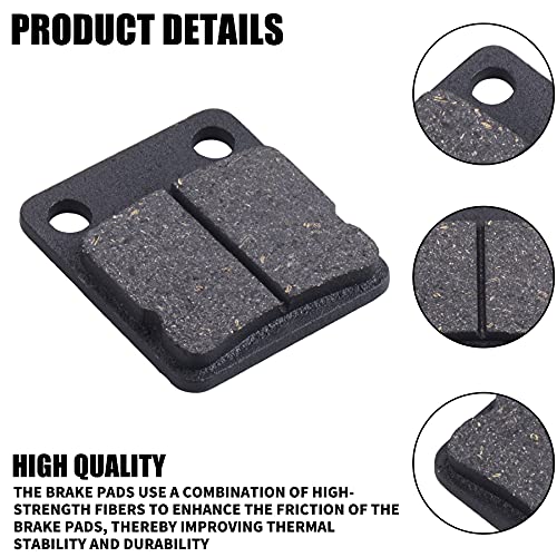 MWMNUN Rear Disc Brake Shoes Pads, ATV Go Kart Disc Brake Pad shoes Compatible with ATV Quad Dirt Pit Bike Go Kart Dune Buggy 50cc (2 Pack) - Image 3