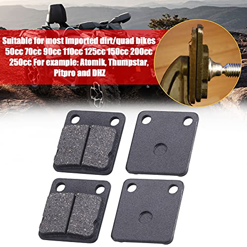 MWMNUN Rear Disc Brake Shoes Pads, ATV Go Kart Disc Brake Pad shoes Compatible with ATV Quad Dirt Pit Bike Go Kart Dune Buggy 50cc (2 Pack) - Image 4