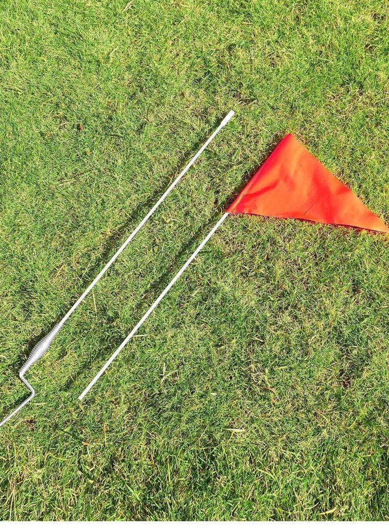 Spall Soccer Corner Flags Set, 4-Pack 60-Inch Football Field Corner Flags - PVC Poles and Polyester Flags, Spike Corner Flag Pole for Soccor Training - Image 5