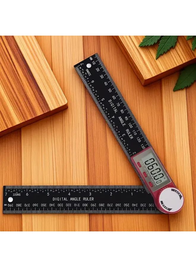 Black Digital Angle Gauge 0 200mm Electronic Inclinometer Angle Finder Tool - Image 2