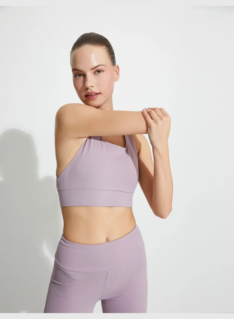 KOTON Sports Bra U Neck Back Thin Cross Straps